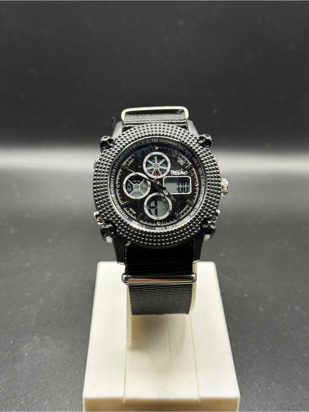 Mossimo Men's Oversized Chronograph-Style Analog-Digital Watch
